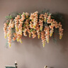 掬涵 仿真菊花藤條吊頂墻面花藝爬藤造景纏繞花藤裝飾假花遮擋森系 仿真菊花藤條 曬單實(shí)拍圖