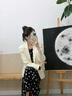 顏域簡(jiǎn)約氣質(zhì)西裝外套女2024新款早秋高級感職業(yè)裝通勤正裝小西服 杏色 M/38 曬單實(shí)拍圖