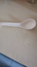LICHEN 景德鎮純白陶瓷大湯勺小湯勺子骨質(zhì)瓷餐具簡(jiǎn)歐風(fēng)格 橢圓頭天鵝大勺 曬單實(shí)拍圖