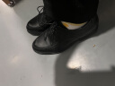 金利来男鞋商务正装皮鞋男士鞋子透气系带头层牛皮小码大码 黑色 36（比国码大一码） 实拍图