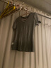 艾路丝婷夏装新款T恤女短袖上衣韩版修身体恤TX3560 灰色V领 L 实拍图