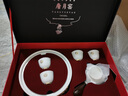 璽翰雅 景德鎮(zhèn)羊脂玉白瓷茶具套裝家用茶杯簡(jiǎn)約小茶杯陶瓷功夫蓋碗泡茶壺高檔客廳喝茶泡茶器茶道禮品 18件羊脂玉套裝（側(cè)把壺款玉面盤） 曬單實(shí)拍圖