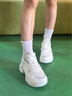 安踏兔子鞋女鞋休閑鞋2025秋冬季新款老爹鞋高幫透氣厚底增高 【網(wǎng)面】-1象牙白/仙蹤綠 37.5 曬單實(shí)拍圖