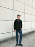 Calvin Klein Jeans春秋男士時(shí)尚休閑楔形版純棉兔子印花錐形牛仔褲J323002 1BY-深藍(lán)色 32 -33 曬單實(shí)拍圖
