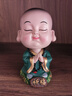 小和尚擺件禪意車載創(chuàng)意可愛辦公室桌面裝飾品搖頭公仔生日禮物送朋友 祈福 曬單實(shí)拍圖