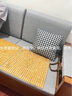 華南 華南家具 實(shí)木沙發(fā)客廳多功能冬夏兩用儲(chǔ)物沙發(fā)家具小戶型 胡桃色（霧灰色布套） 三人位 曬單實(shí)拍圖