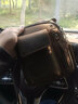 適上（FITUPON）真皮頭層牛皮男包單肩斜挎包復古瘋馬皮休閑豎款款方形手工背包潮 瘋馬皮-咖啡色 曬單實(shí)拍圖