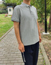 益云 工作服polo文化衫定制t恤純棉工服企業(yè)短袖男女刺繡印logo廣告衫 A款霧藍(lán)-男女通款 XL 曬單實(shí)拍圖