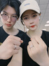 施蔻鉑金鉆石戒指女士時尚求結(jié)婚對戒生日禮物送女友老婆紀念日 鉑白金情侶鉆石對戒+足銀十字鏈 曬單實拍圖