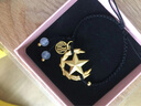 五角星手鏈軍戀禮物送女友手工編織兵哥哥送軍嫂橄欖枝紀(jì)念日飾品 黑繩福牌（禮盒裝） 曬單實(shí)拍圖