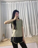 范斯蒂克 運(yùn)動套裝女夏寬松健身服拼網(wǎng)舒適短袖跑步套裝戶外休閑瑜伽服女 芽綠三件套 FTC34675 XXL 曬單實(shí)拍圖