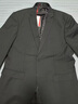 皮爾卡丹（pierre cardin）西服套裝男士商務(wù)修身職業(yè)正裝新郎結(jié)婚伴郎西裝禮服三件套針織 雙扣黑色(西服+西褲+襯衫) XL碼(送8件壕禮) 曬單實拍圖