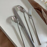 半物生活304不銹鋼牛排刀叉輕奢西餐餐具高檔西餐刀叉勺套裝家用牛排餐具 騎士款刀叉勺四件套高級禮盒裝 曬單實(shí)拍圖