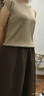 川朗連衣裙女2025夏季女裝新款小個子氣質(zhì)遮肚子減齡兩件套裝夏天裙子 駝色+咖啡裙 M （90斤-105斤） 曬單實拍圖