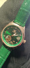 歐利時(shí)綠水鬼小綠表瑞士手表女士女表品牌氣質(zhì)機械表全自動(dòng)鏤空時(shí)尚防水 升級版綠皮玫殼綠面女 曬單實(shí)拍圖