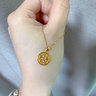 喜鉆 花好月圓足金999項(xiàng)鏈女黃金鑲鉆鎖骨鏈送女友鉆石吊墜生日禮物 足金約1.8g+3分鉆 曬單實(shí)拍圖