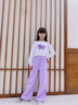 艾卡諾 I.KARNOW女童直筒褲兒童2025新款窄版褲子運(yùn)動春季女大童春秋闊腿褲春裝 15068灰色 140 曬單實(shí)拍圖