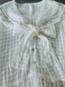 茶·愫【花枝刺繡】puretea茶愫色織格繡花翻領(lǐng)連衣裙女2024年春季新品 米白 M 曬單實(shí)拍圖