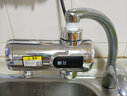 新飛電熱水器免安裝接駁式即熱式熱水器過(guò)水熱小廚寶速熱非恒溫熱水寶 銀色橫款【漏電保護器】 免安裝接駁式 曬單實(shí)拍圖