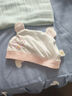 MINI TUTUYA嬰兒帽子春夏薄款0-3-6個(gè)月新生兒純棉防風(fēng)胎帽嬰幼兒護(hù)囟門帽子 呱呱蛙-水天蘭【單層】 S碼：帽圍32-40cm，建議0-3月 曬單實(shí)拍圖