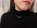 彌戀一鹿有你925銀項鏈女投影定制刻字吊墜生日禮物送女友 【玫瑰金色固定款】100種語(yǔ)言我愛(ài)你項鏈+玫瑰禮盒 曬單實(shí)拍圖