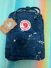 FJALLRAVEN北極狐雙肩包kanken art背包時(shí)尚環(huán)保學(xué)生包迷彩包ipad包23611 975 藍色寓言款 7L 曬單實(shí)拍圖