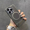 潮虎金屬隱形折疊支架適用蘋果16promax手機殼蜂窩磁吸散熱透氣iphone15Pro超薄磨砂14簡約防摔保護套 大孔【鈦灰色-隱形支架】蜂窩散熱磁吸殼 iPhone 15 Plus 曬單實拍圖