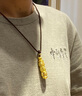 周生生六字大明咒轉(zhuǎn)經(jīng)筒古法黃金項(xiàng)鏈足金吊墜繩鏈款92361Z定價(jià) 70厘米 曬單實(shí)拍圖