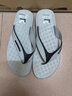 美人橋男士人字拖鞋休閑外穿沙灘舒適輕便軟底EVA簡(jiǎn)約拼色夾趾拖 淺灰色 41 曬單實(shí)拍圖