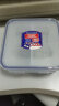 乐扣乐扣保鲜盒塑料微波炉饭盒长方形密封盒水果冰箱收纳盒便当盒 HPL823C  870ML  4分隔 实拍图