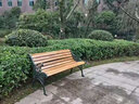 柚樂場戶外公園椅防腐木鐵藝桌椅實木長排凳室外景區(qū)花園小區(qū)物業(yè)休閑椅 1.5米風輪款：27KG重腿 曬單實拍圖