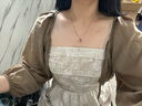 丹尼爾惠靈頓（DanielWellington）DW項鏈女 鎖骨鏈吊墜紀念 表白七夕情人節(jié)禮物送女友送愛人 金色  DW00400153 曬單實拍圖