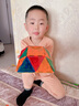 科博磁力棒玩具滾珠軌道積木5歲男童拼圖禮物3-6歲兒童幾何彩窗磁力片 管道滾珠80片 曬單實(shí)拍圖