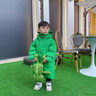G.DUCKKIDS童裝名品 兒童羽絨服男女童2022冬季新款寶寶中長(cháng)款青蛙棉衣外套2 曬單實(shí)拍圖