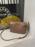 老人頭包包女包牛皮斜挎包女士復古新款實(shí)用簡(jiǎn)約生日禮物送媽媽款單肩包 啡色【生日禮物母親節送媽媽】 曬單實(shí)拍圖