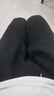 浪莎中國風(fēng)夏季寬松闊腿休閑燈籠褲棉麻男褲打坐禪意褲僧褲居士禪修褲 黑色 L 100-120斤 曬單實(shí)拍圖
