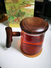 容山堂木把玻璃杯過(guò)濾內膽花茶紅茶泡茶杯個(gè)人帶蓋辦公杯加熱底座茶具 曬單實(shí)拍圖