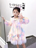 A21funb女童洛麗塔公主裙小女孩秋冬2025新款洋氣兒童蓬蓬彩虹網(wǎng)紗連衣裙 春-秋幻彩M650+幻彩發(fā)飾 120 cm 曬單實(shí)拍圖