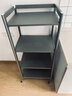 友維（youwill）廚房三層微波爐架子太空鋁落地多層置物架可調節小家電收納架灰色 L40四層星空灰（寬50）帶輪 曬單實(shí)拍圖