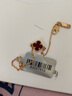 Van Cleef & Arpels梵克雅寶四葉草手鏈女紅玉髓四葉草幸運草圖案18k金手鏈手鏈 18k金紅玉髓 VCARN59K00 曬單實(shí)拍圖