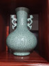 仿古開(kāi)片裂紋釉哥窯花瓶景德鎮瓷器擺件中式客廳博古架裝飾工藝品 雙耳瓶 曬單實(shí)拍圖