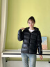 高梵黑金兒童鵝絨服4.0旗艦新款男女童短款連帽面包服羽絨服官方外套 黑色 160 曬單實(shí)拍圖