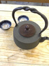 龍善堂日本鐵壺?zé)畨丶兪止o涂層老鐵壺鑄鐵功夫茶具茶壺鐵壺 龍善堂鐵壺-金鯉戲蓮 曬單實(shí)拍圖