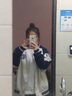 ELVM美式復古棒球服外套少女春秋冬裝2025新款初高中學(xué)生寬松立領(lǐng)夾克 深藍色 L 【110-125斤】 曬單實(shí)拍圖