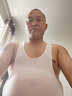 男士內(nèi)衣性感連體衣超薄半透明冰絲健身摔跤塑身衣胖熊加肥加大碼 白色 XL 曬單實拍圖