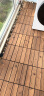 杏花天 塑木地板碳化防腐木地板户外木地板阳台室外庭院花园露台浴室 黑底碳化款一片 实拍图