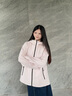 波司登（BOSIDENG）戶(hù)外軟殼外套女款連帽拼色顯瘦防風(fēng)防潑水登山徒步防護功能外套 菡萏粉1713-淺春色 S 160/84A 曬單實(shí)拍圖