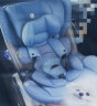 感恩（ganen）儿童安全座椅0-4-12岁360度旋转 ISOFIX 升级侧防 西亚 尚品蓝 实拍图