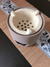 玻韻 老陶泥復古粗陶茶壺日式復古陶瓷煮茶家用過(guò)濾耐高溫大容量燒水壺 老巖泥提梁壺+老巖泥直身碳爐 曬單實(shí)拍圖
