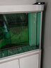 森森（SUNSUN）魚(yú)缸水族箱含魚(yú)缸客廳大型玻璃缸辦公室龍魚(yú)生態(tài)缸自循環(huán)水族箱 時(shí)尚款底濾0.8m長(cháng) 36寬 靠墻(黑白灰) 曬單實(shí)拍圖